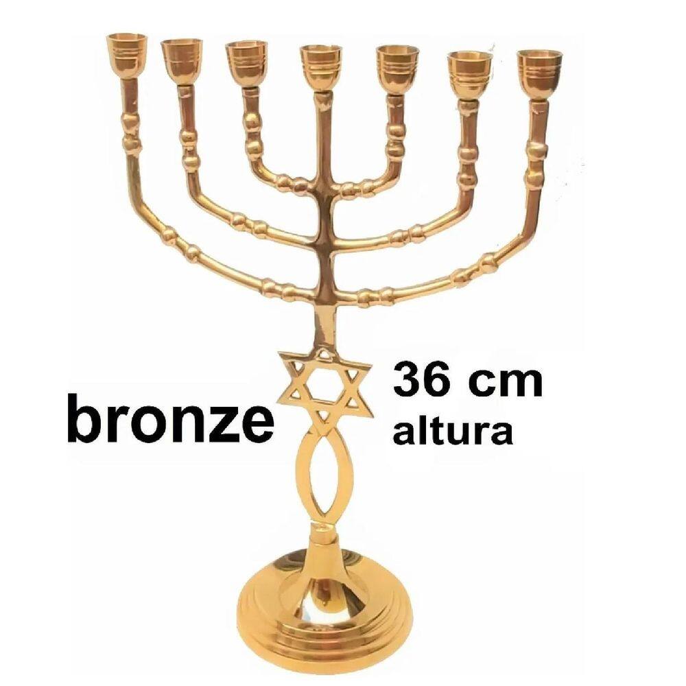 Candelabro Sete Pontas - Menora Grande -  De Israel