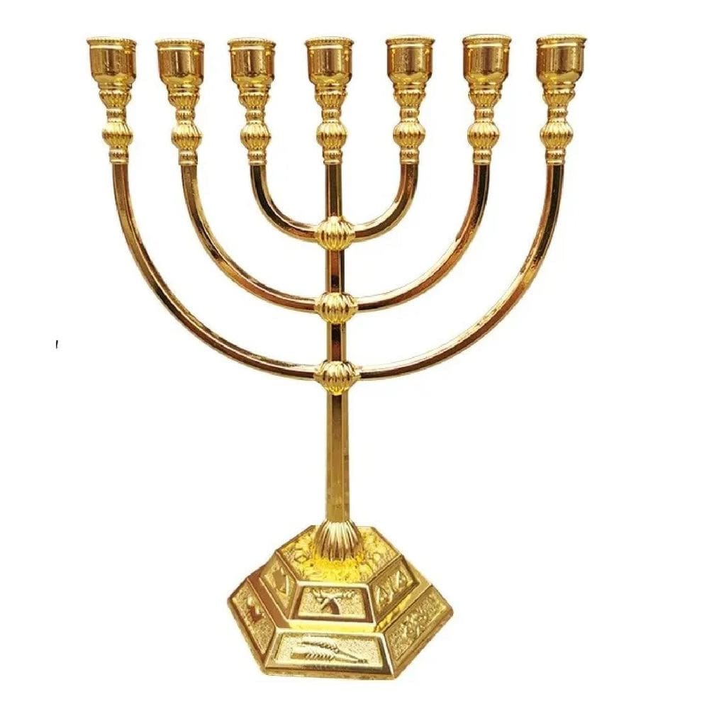 Candelabro Sete Pontas - Menorá - Importada De Israel