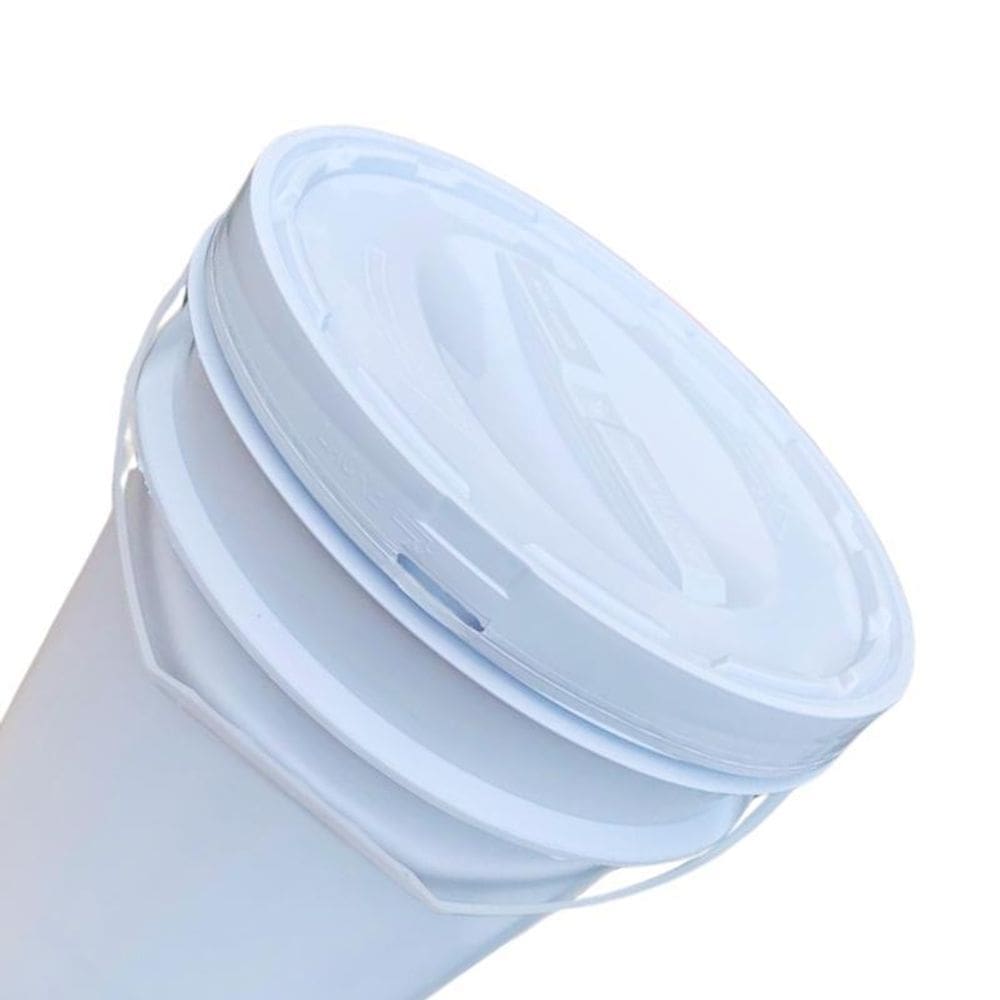 Balde Para Pesca 20L Tampa De Rosquear - Kit 12 Pçs