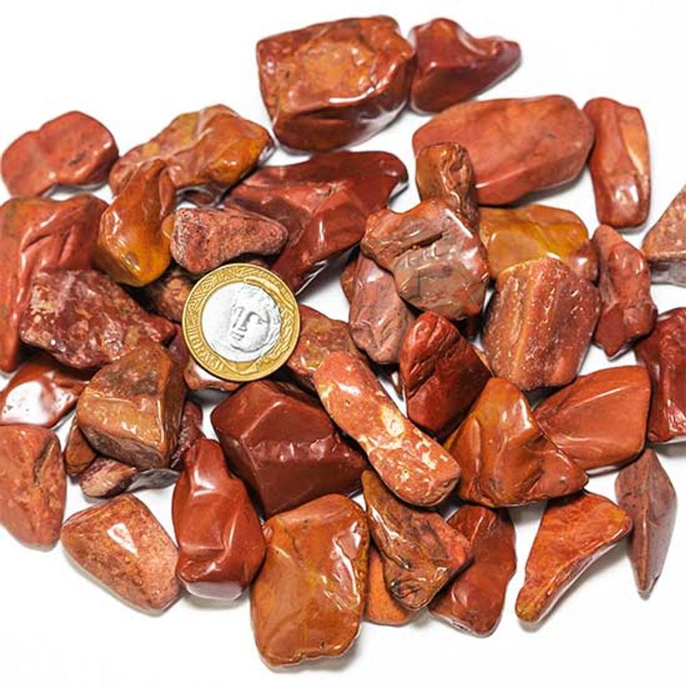 1kg Jaspe Africano Rolado Pedra Natural G 30 a 45mm Tipo B