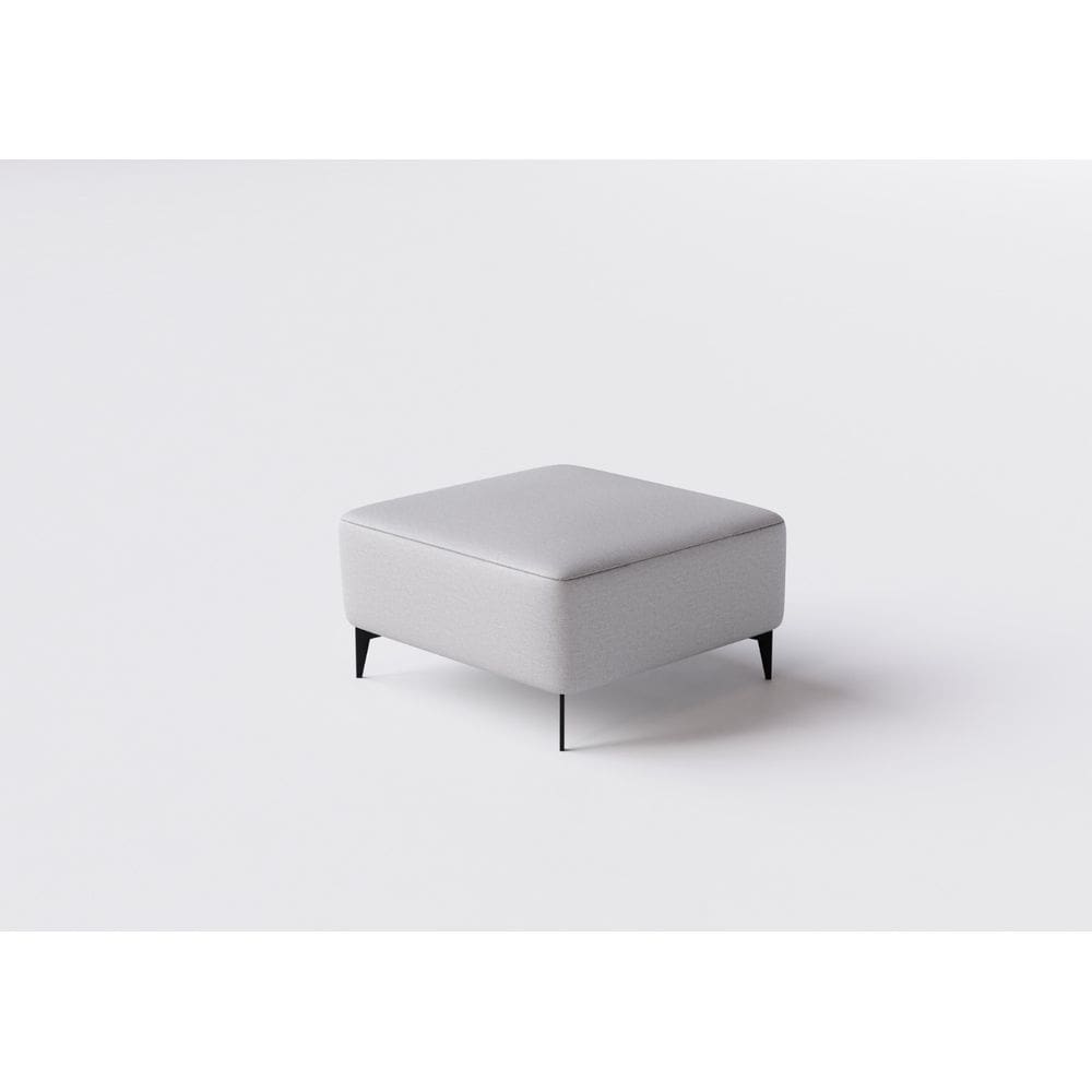 Sofá Dream Box Moderno Puff 100cm Cinza com Courino Terracota - Rede Móveis