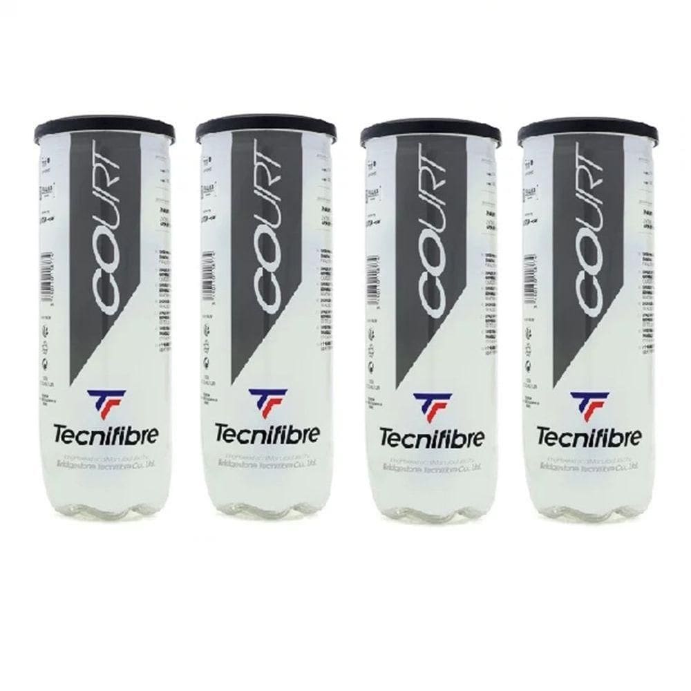 Kit Bola Tenis C 12 Unidades Tecnifibre Court Performance
