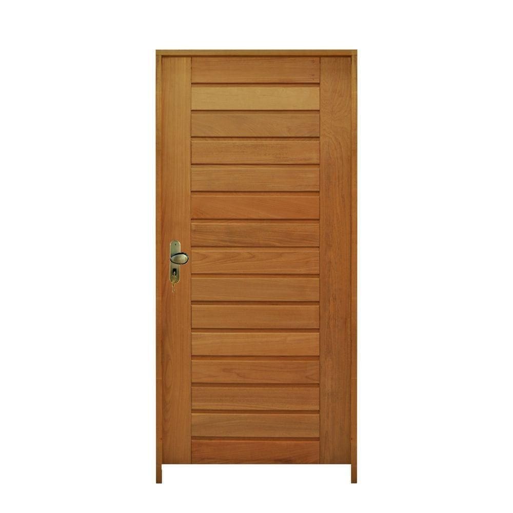 Porta Califórnia 92 X 2.10 Batente 14 Cm Fechadura Externa Lado Direito - Rodam