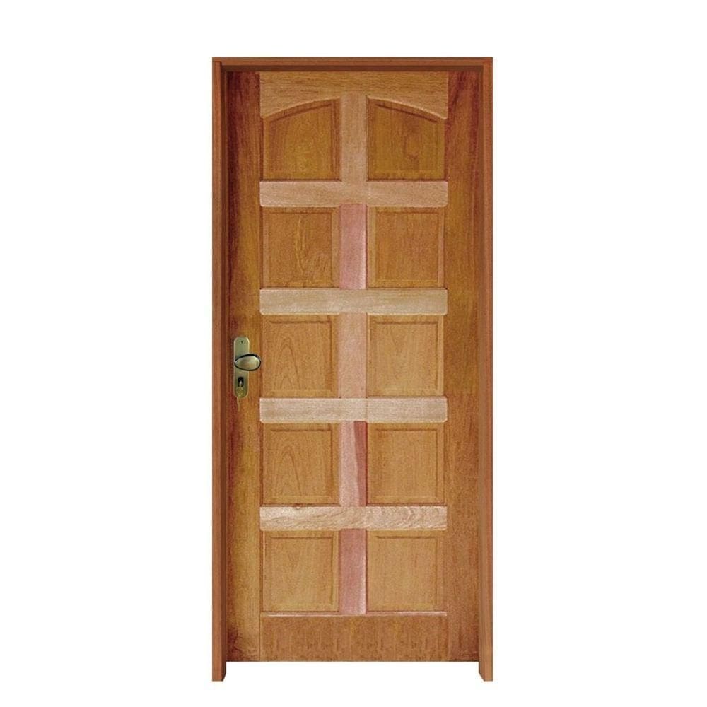 Kit Porta De Madeira Topázio 82 X 2.10 Batente 11 Cmfech Externa Lado Direito - Rodam