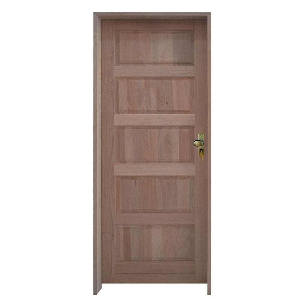 Kit Porta Trento 92 X 2.10 Batente 14 Cm Fechadura Externa Lado Esquerdo - Rodam
