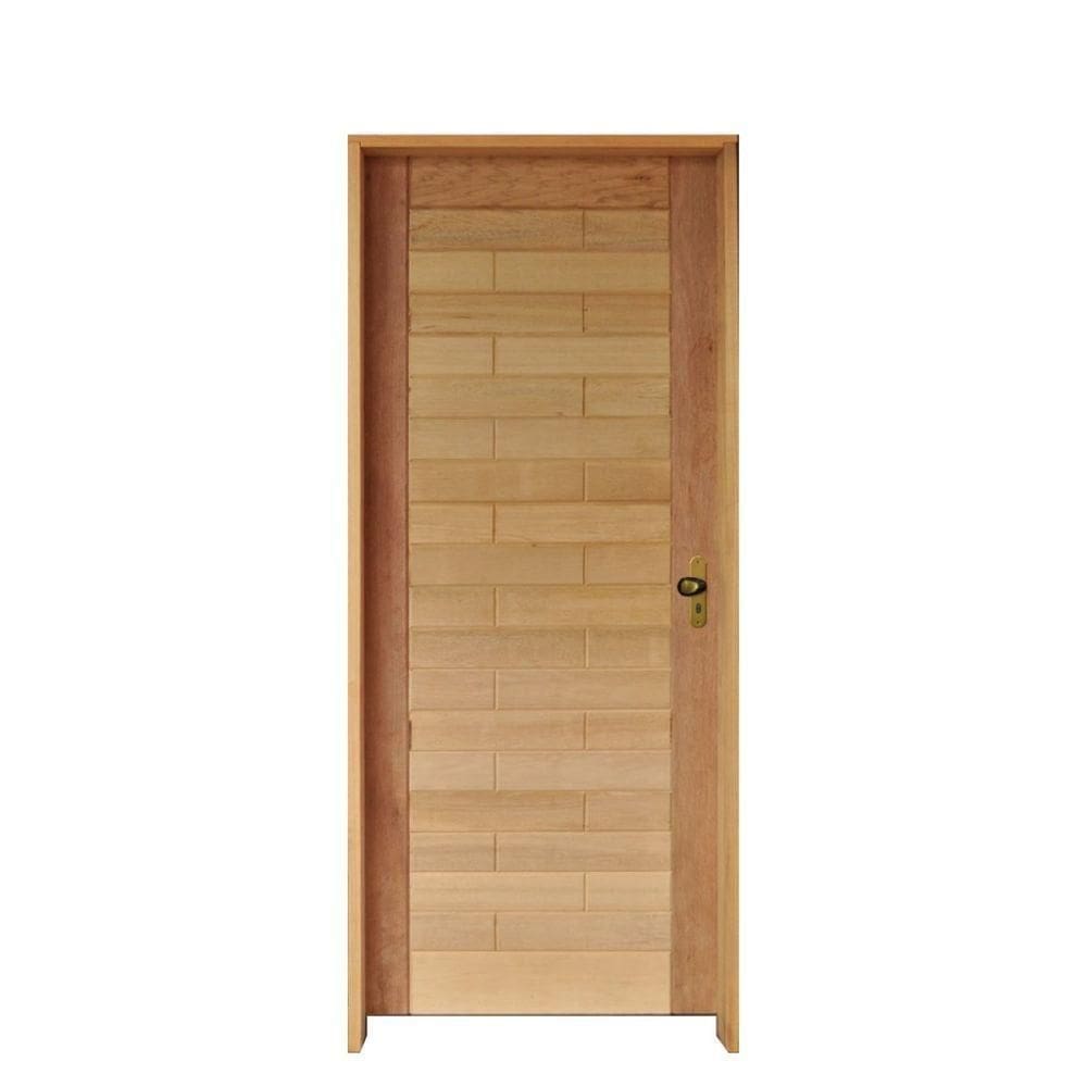 Kit Porta Roma Mista 82 X 2.10 Batente 11 Cm Fechadura Externa Lado Esquerdo - Rodam