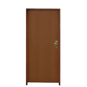 Kit Porta Lisa Padrão Imbuia 62 X 2.10 Batente Ecológico 14 Fechadura Externa Lado Esquerdo - Hale