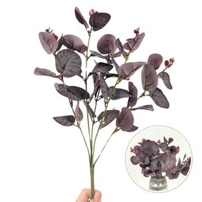 Eucalipto Roxo Buquê Planta Artificial 36Cm 5 Galhos