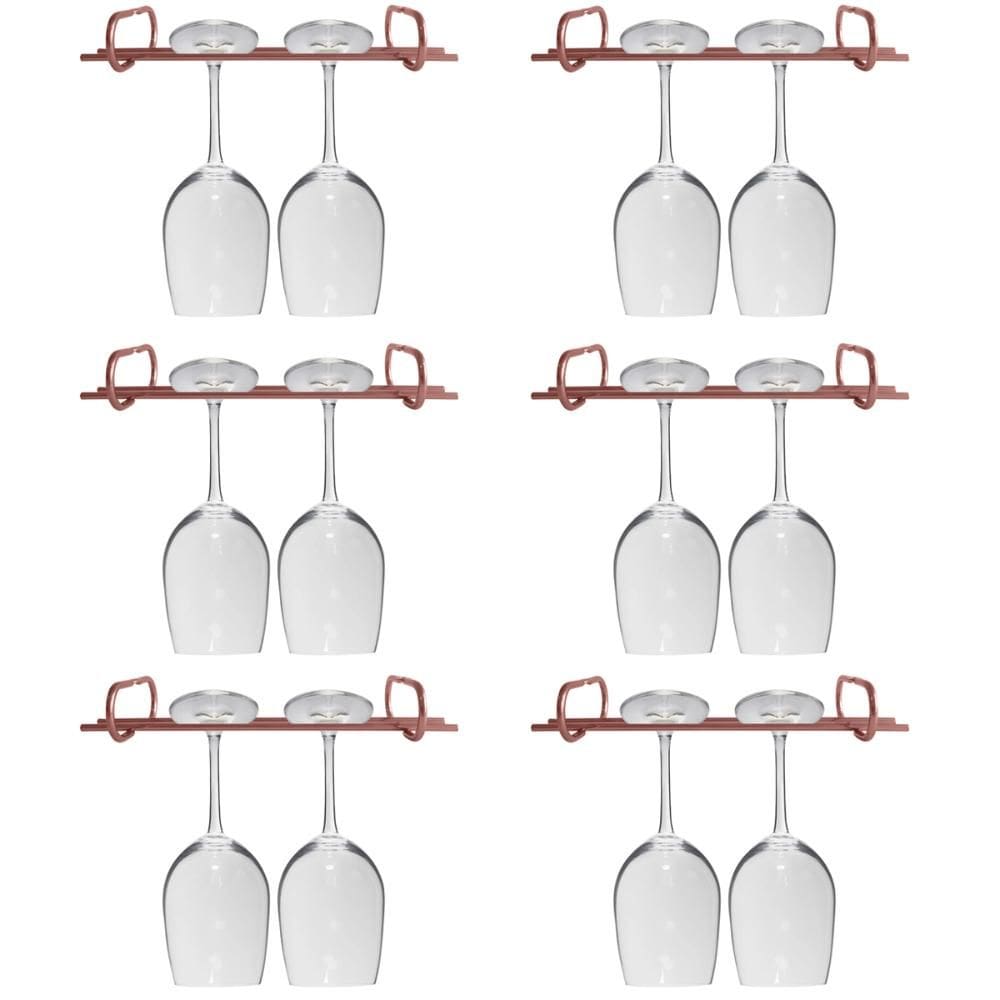 Kit 6 Organizadores Porta Taças 25cm Suportes Para Pendurar Taças