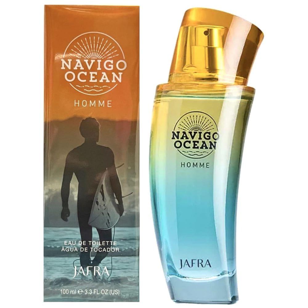Perfume JAFRA NAVIGO Eau de Toilette, 5 frascos de amostra, 1 mL cada