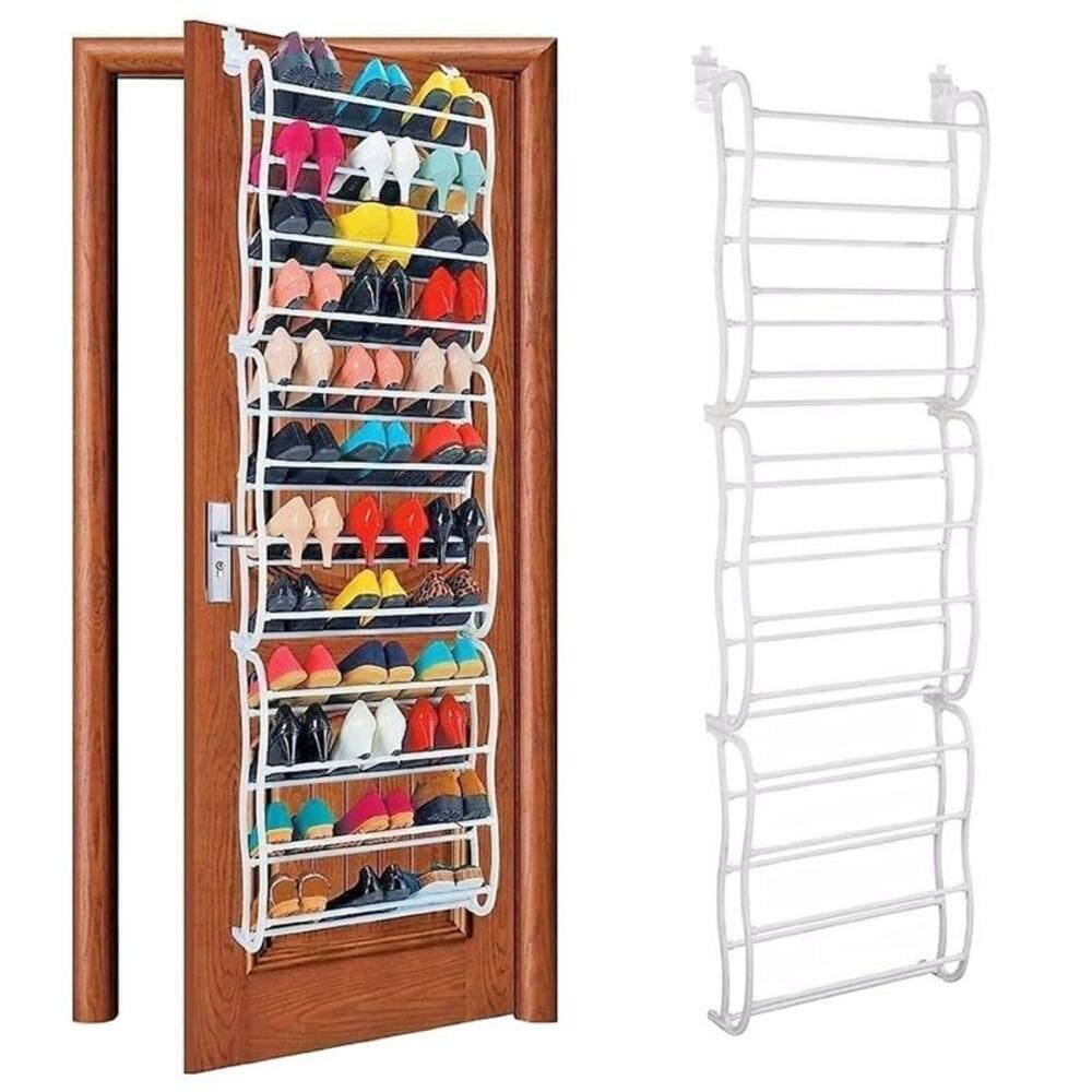 Sapateira Organizadora De Porta 36 Pares Verticalquarto Closet 12 Prateleiras