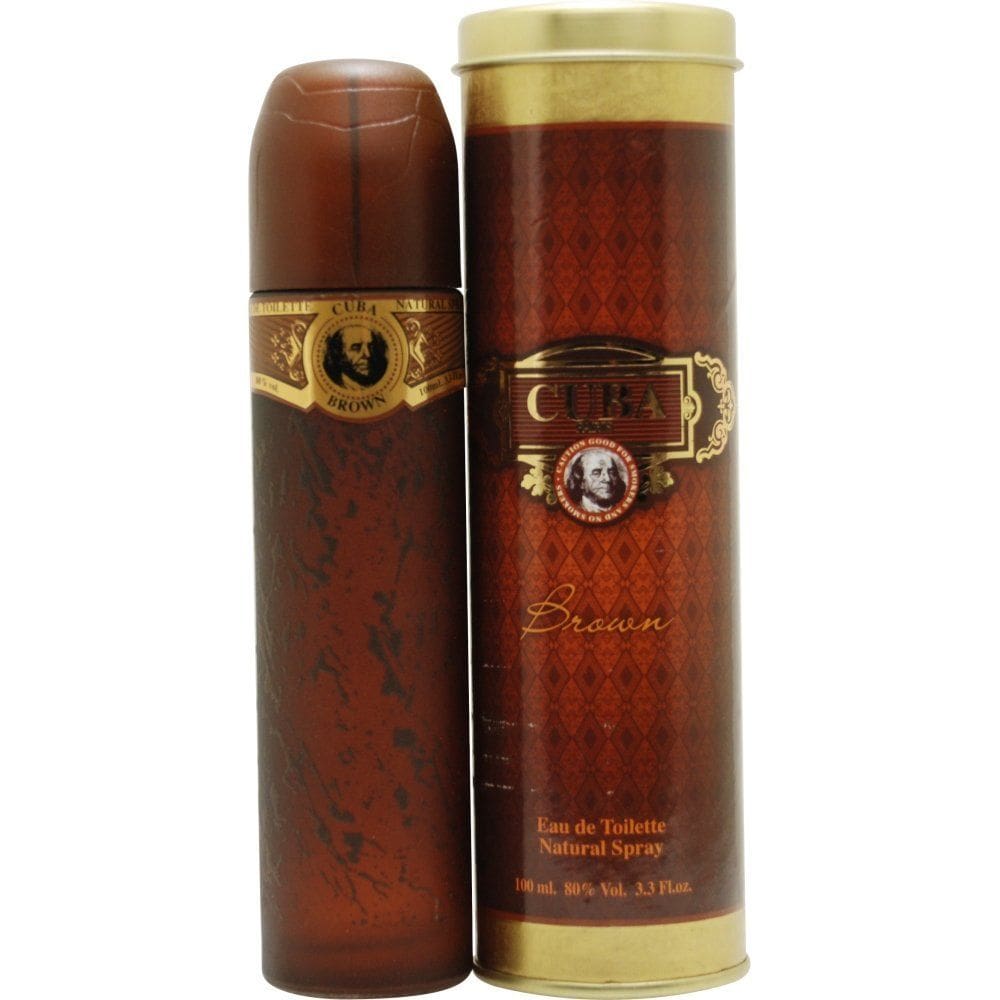 Perfume Cuba Brown para homens Eau de Toilette 100ml Spray