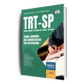Apostila Trt Sp 2025 Técnico Judiciário Área Administrativa