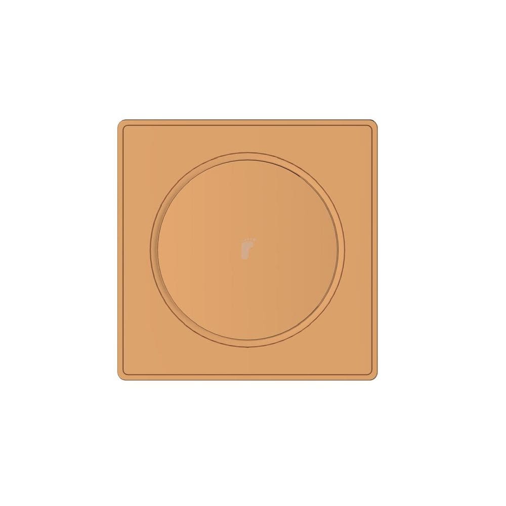 Ralo Click Dourado 15x15cm Aço INOX LAFHEL