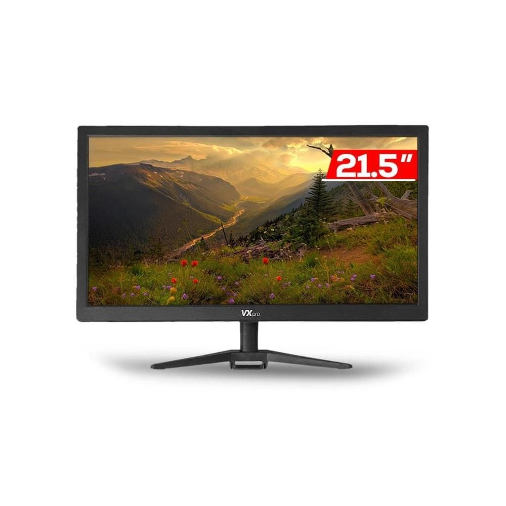 Monitor VX Pro VX215Z 21.5", Full HD, 60Hz, HDMI e VGA, Preto