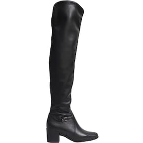 Bota Feminina Over The Knee Casual Dia a Dia Couro Salto Médio Cano Longo Bottero 347809