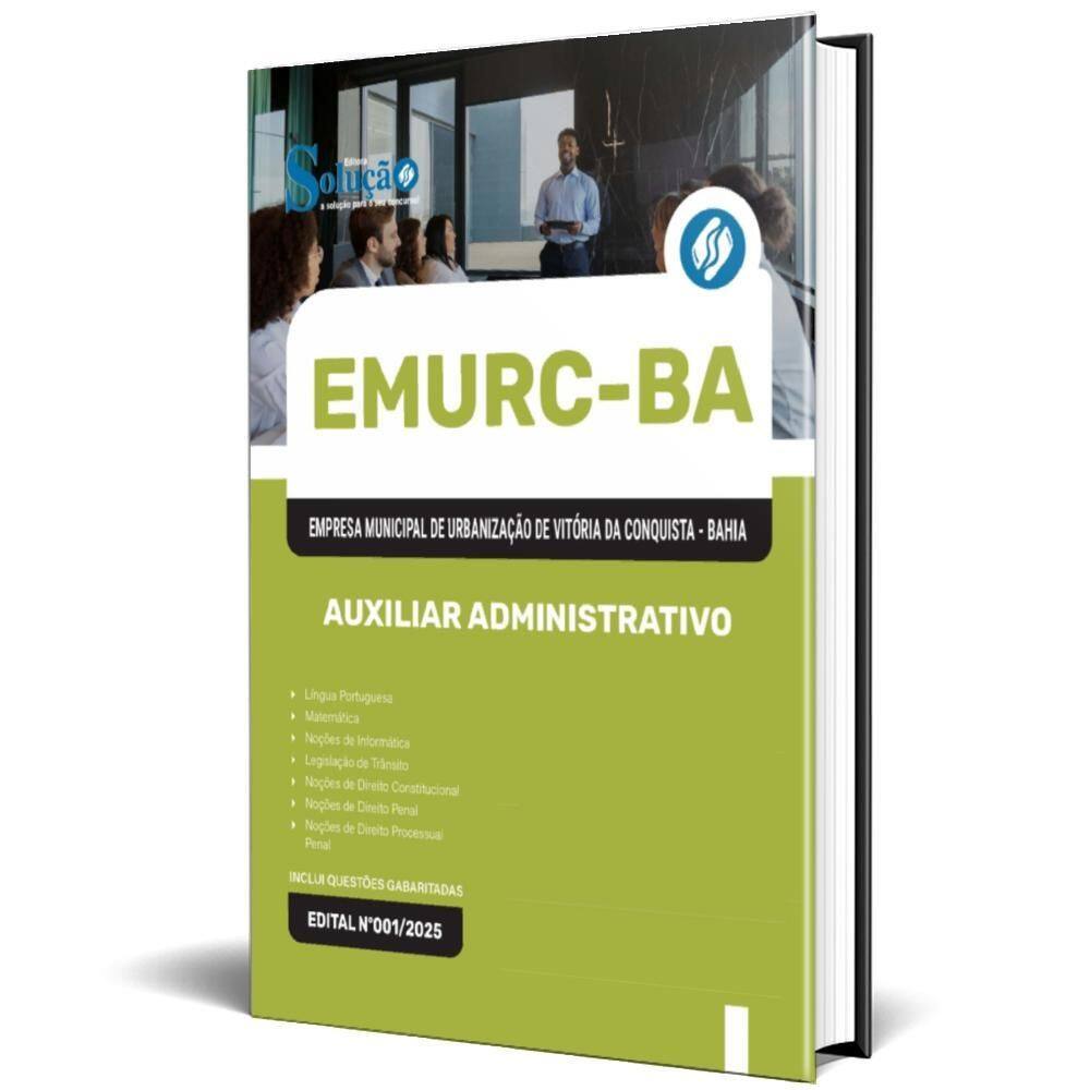 Apostila Emurc 2025 - Auxiliar Administrativo