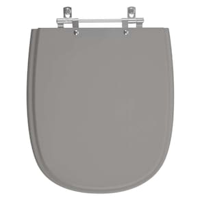 Tampa De Vaso Sanitário Donna Cinza Escuro Para Bacia Santamarina