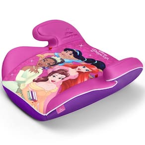 Assento De Elevação Infantil Carro Multikids Baby Princesas Disney Safe Booster Rosa Auto 15 A 36kg Grupos II e III BB497 Com Apoio de Braço