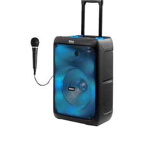 Caixa de Som Amplificada Philco PCX5200 Portátil Full LED 600w-1 Mic