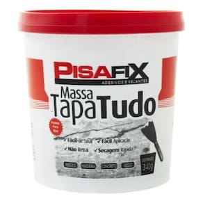 Pisafix Massa Tapa Tudo Branca 340g Para Reparos