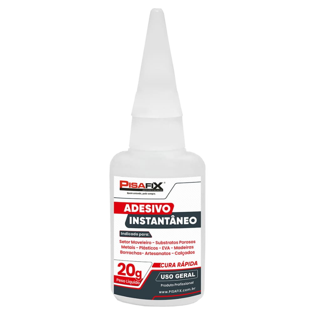 Cola Adesivo Instantaneo 20G Pisafix