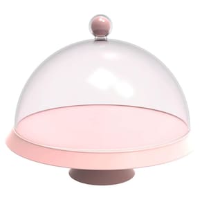 Boleira 30cm com Cúpula e Pé Bubble Crippa Porta Bolo Tortas