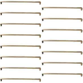 15 Puxadores 358mm Alça Dourado para Móveis Gavetas Armários Guarda-Roupas Torralba Piauí