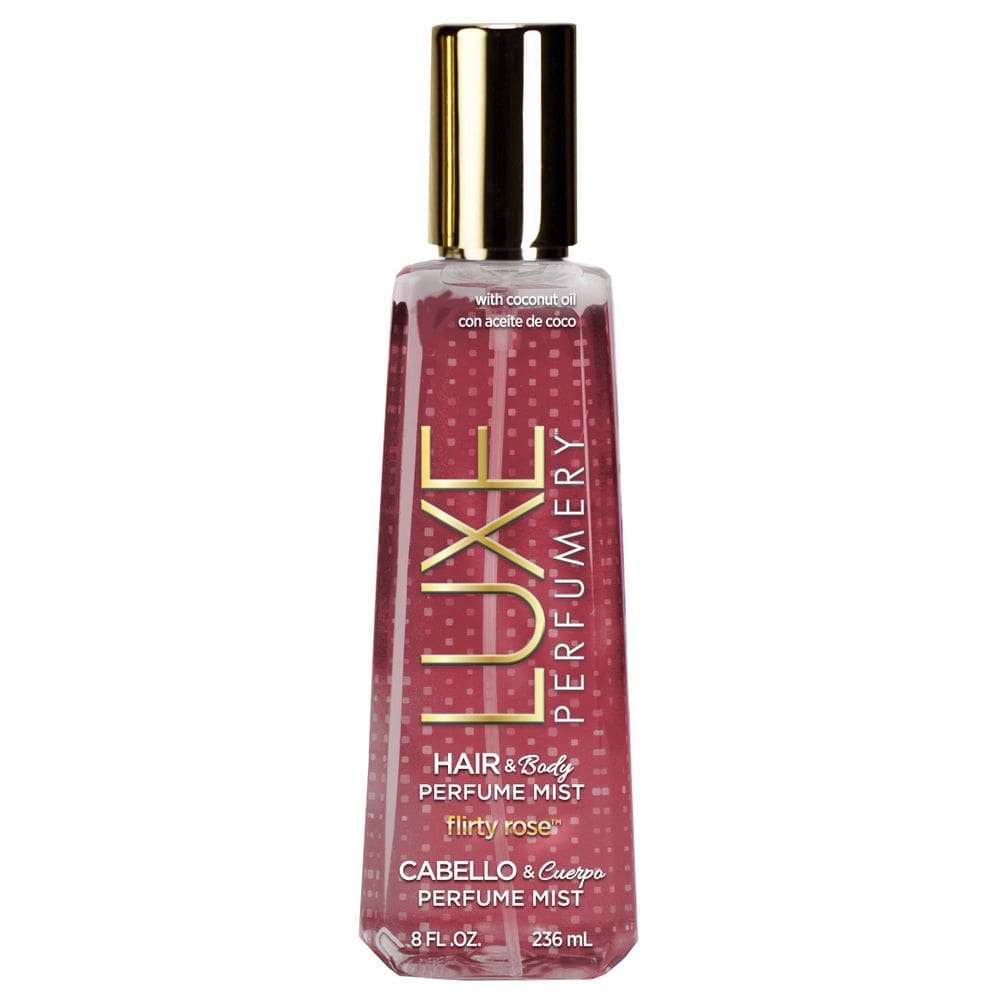 Perfume Mist Luxe Perfumery Flirty Rose para cabelo e corpo 236 ml