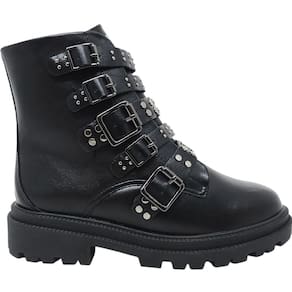 Bota Coturno Feminino Casual Dia a Dia Passeio Trabalho Detalhes em Metal Ramarim 2561133