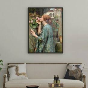 Quadro A Alma Da Rosa John Waterhouse 33X24Cm