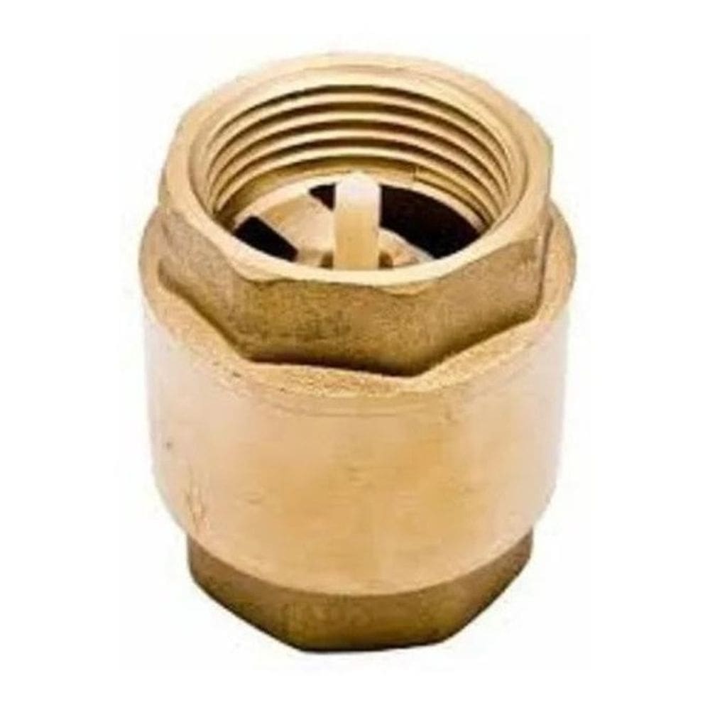 Válvula Retenção Vertical Seg Latão F-F Bsp Ved. Nbr 1/2