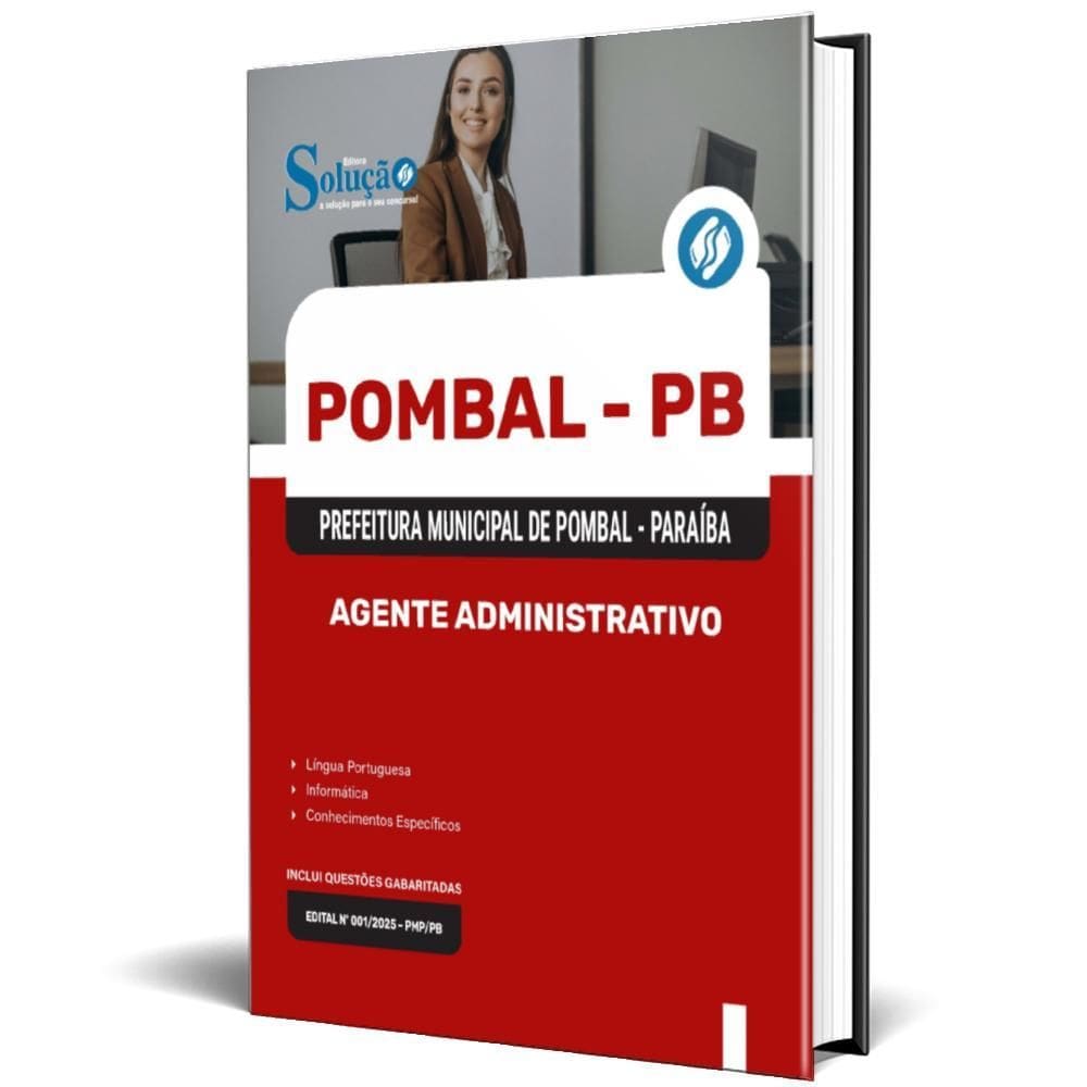 Apostila Prefeitura Pombal Pb 2025 - Agente Administrativo
