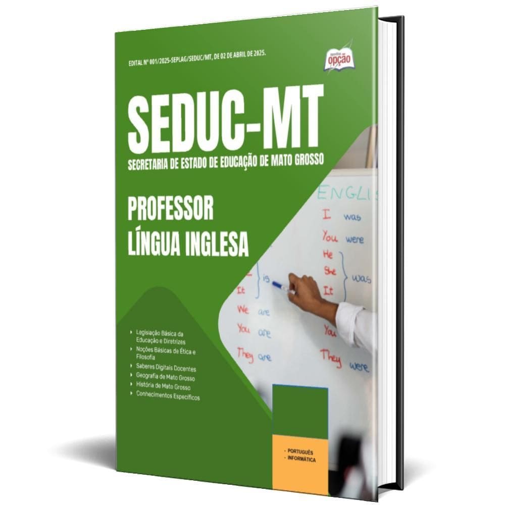 Apostila Seduc Mt 2025 - Professor - Língua Inglesa