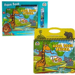 Livro Infantil Pinta Com Água Aqua Book Animal 7603 Braskit