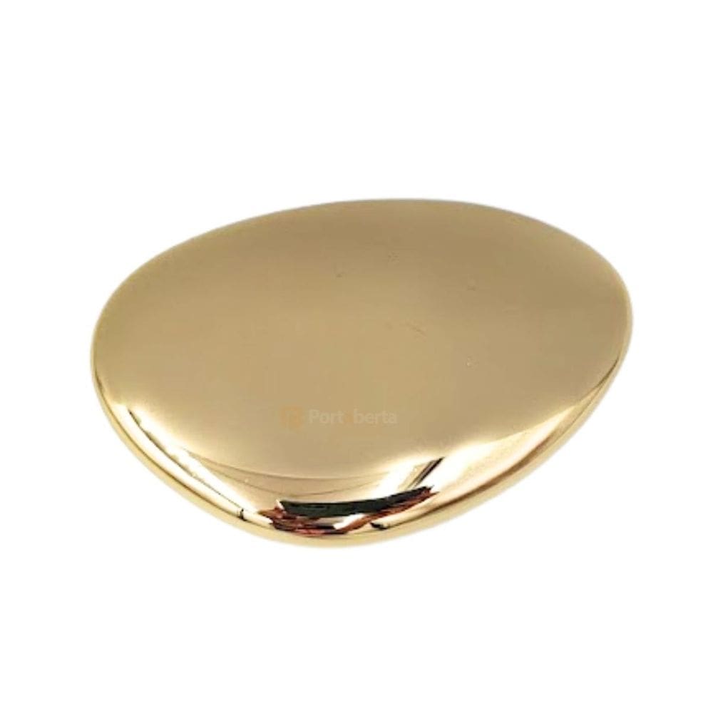 Puxador Seixo G 78Mm X 50Mm Gold Dourado Brilhante Zen