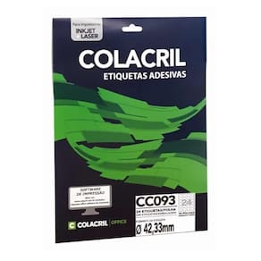 Etiqueta Adesiva Colacril Carta Cc093 42,33Mm C/240