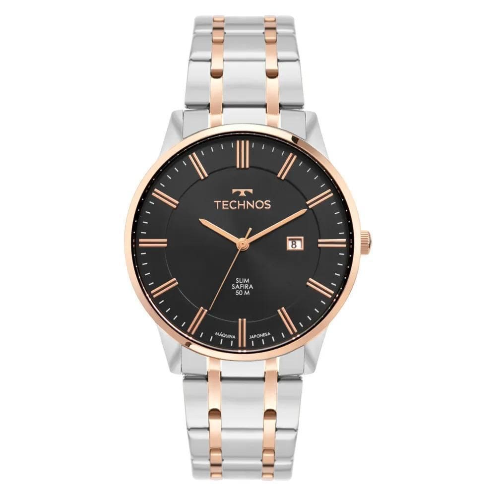 Relógio Technos Masculino Slim Bicolor Gm10Yw/1F
