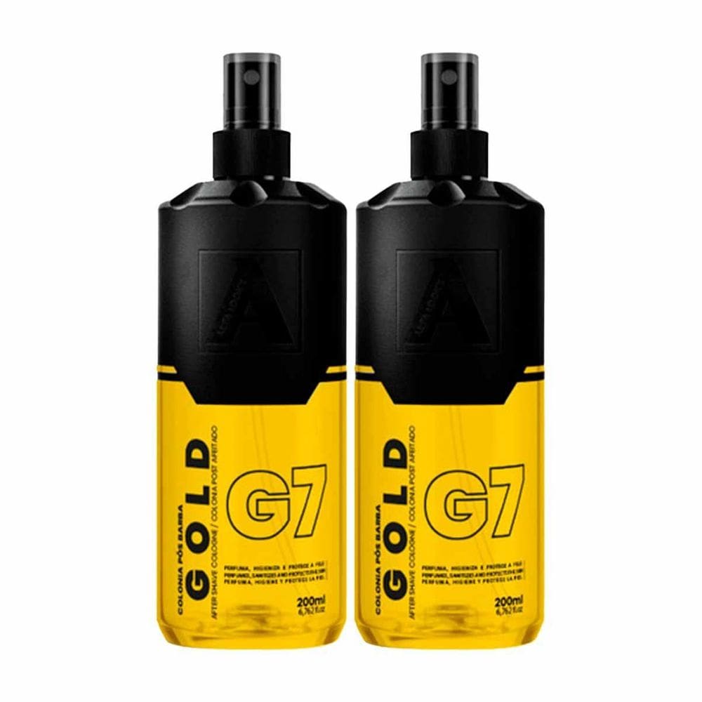 Kit 2X Loção Pós Barba Gold G7 200Ml Alfa Looks