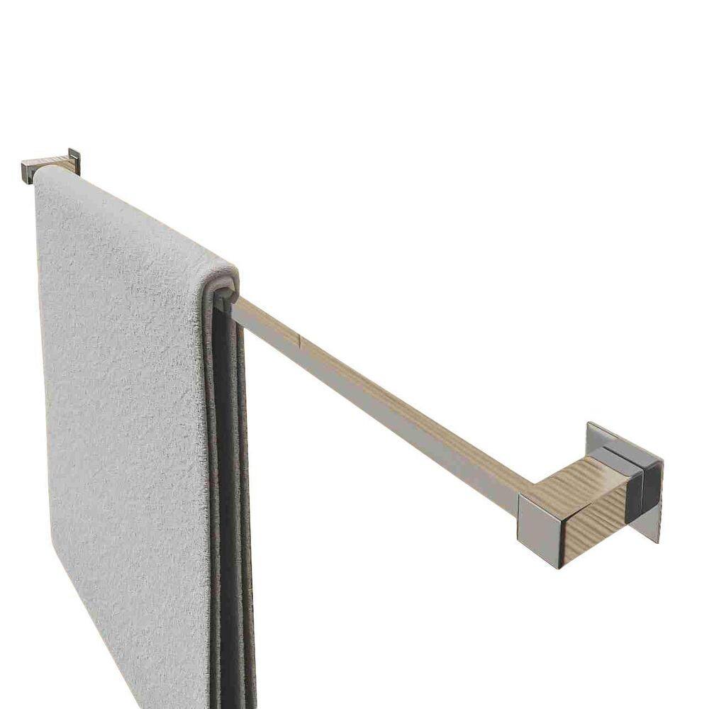 Porta Toalha Inox 50Cm Aço Inox 304 Polido Ou Preto Fosco