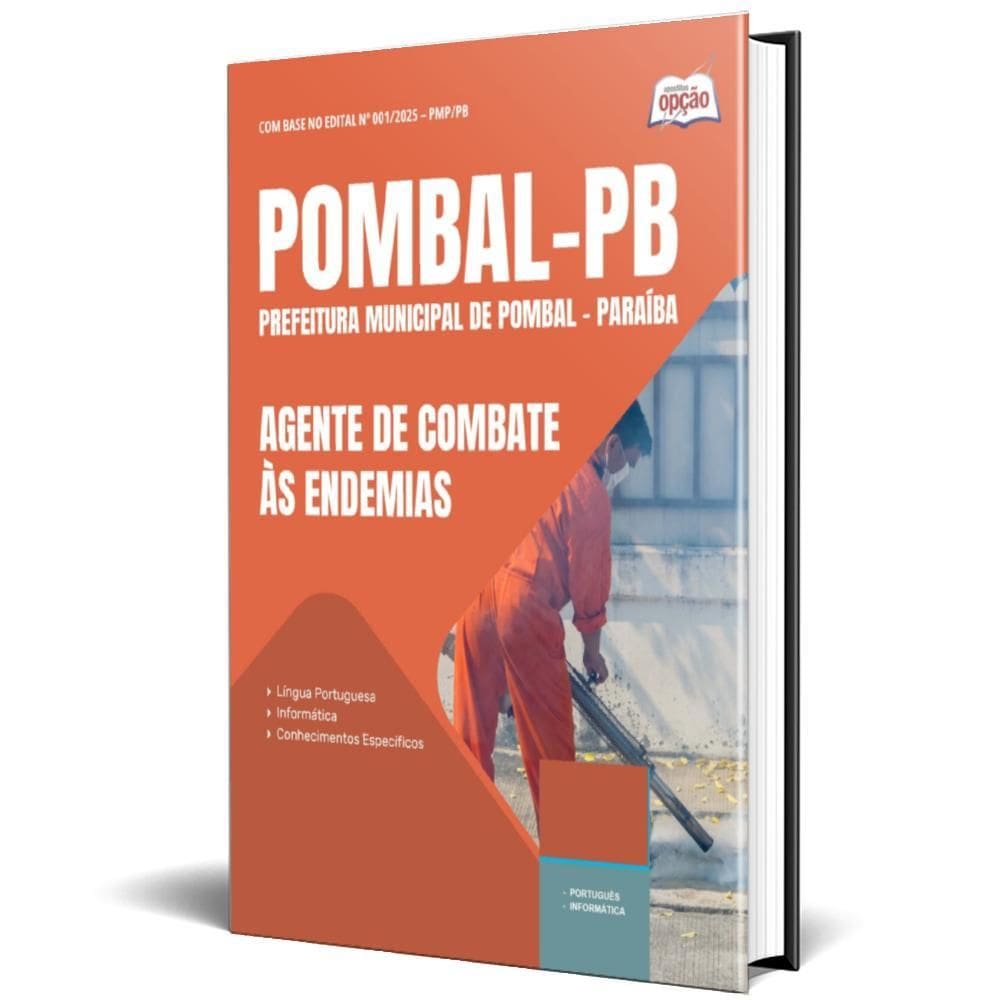 Apostila Prefeitura Pombal Pb 2025 Agente Combate Às