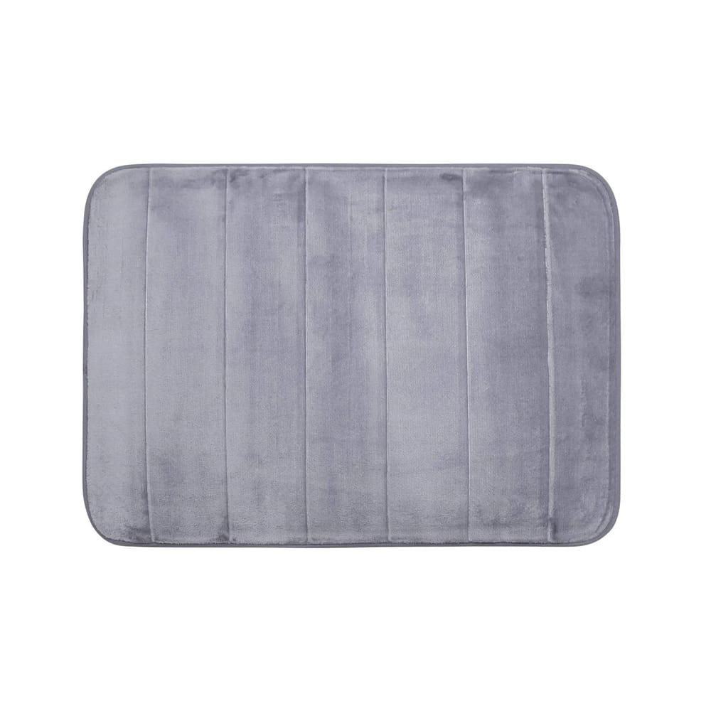 Tapete Nuvem para Banheiro 50cm x 70cm Cinza Kapazi