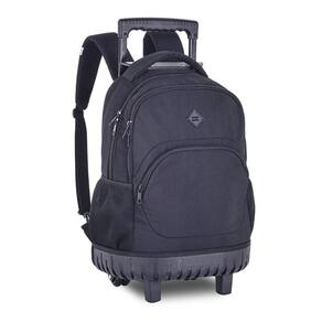 Mochila Rodinha 19 Com Alça Girls Moderno Preto Clio
