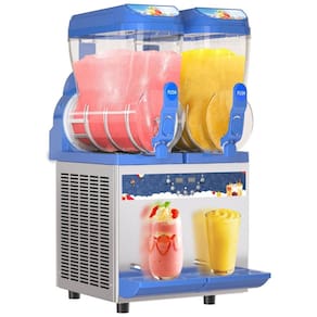 Máquina de Raspadinha Comercial,1000W, Tanques de 30L,Máquina de Slushie em Aço Inoxidável 304,Resfriamento Eficiente, Ideal para Bares,