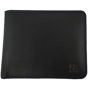 Carteira Masculina de Couro Preto Porta Moeda Cartão Veneza Briolly Lisa