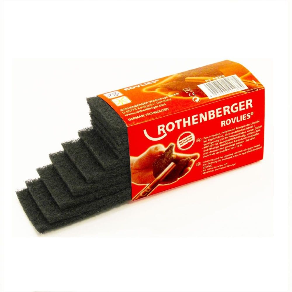 Esponja para remoção de óxido Rothenberger Preta rovlies 130x60mm