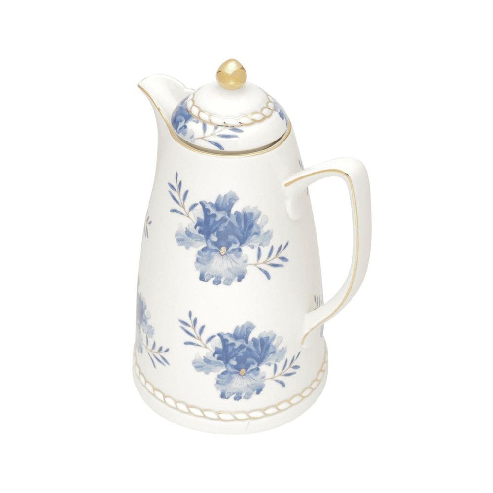 Garrafa Térmica De Porcelana Azul