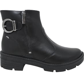 Bota Feminina Casual Dia a Dia Passeio Trabalho Bico Redondo Calce Fácil Cano Baixo Dakota Da771