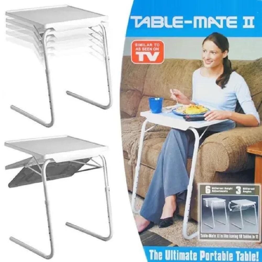 Mesa Dobrável Table Mate Compacta Ajustável E Multiuso