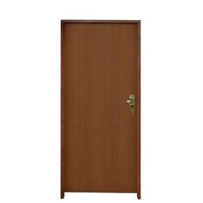 Kit Porta Madeira Lisa Padrão Imbuia 72 X 2.10 Batente Tauari 14cm Fechadura Externa Lado Esquerdo ? Hale